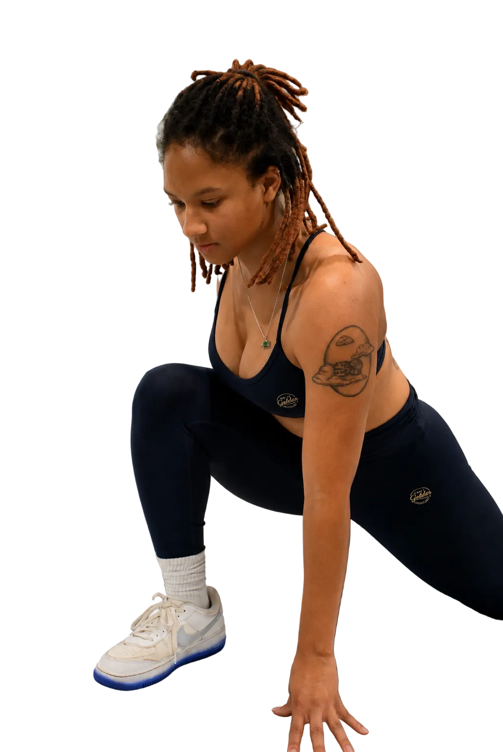 Navy PowerFit Complete Set - Sports Bra & High-Waist Leggings Bundle